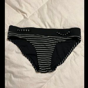 JAG black and white striped bikini bottoms size M women swimsuit